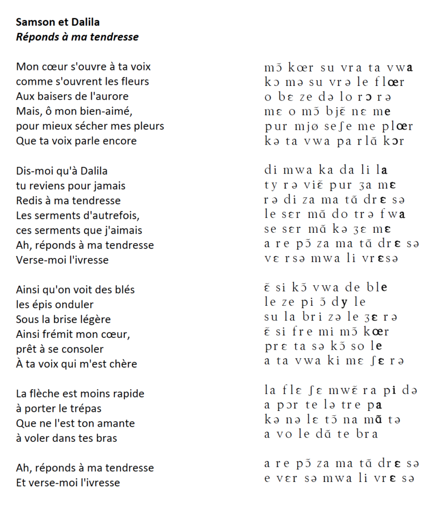Dalila Texte Et Transcr